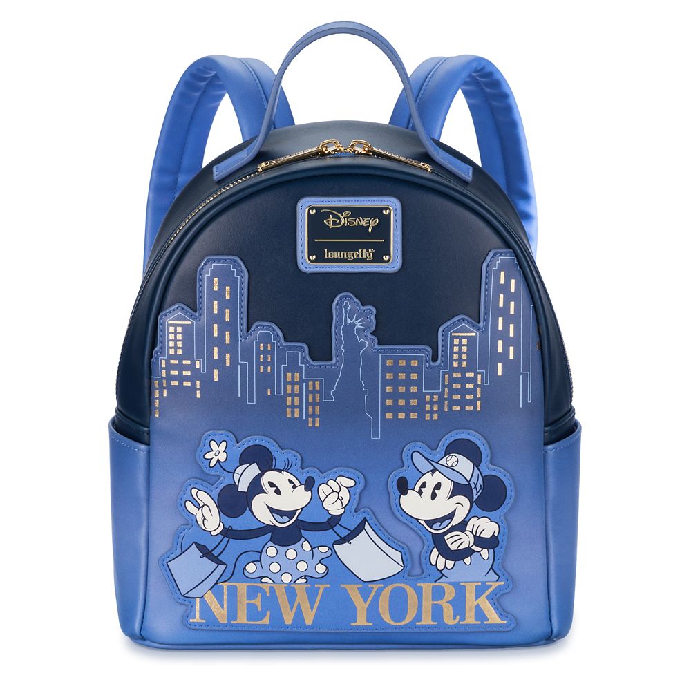 Mickey Mouse And Minnie Mouse New York Loungefly Mini Backpack Disney