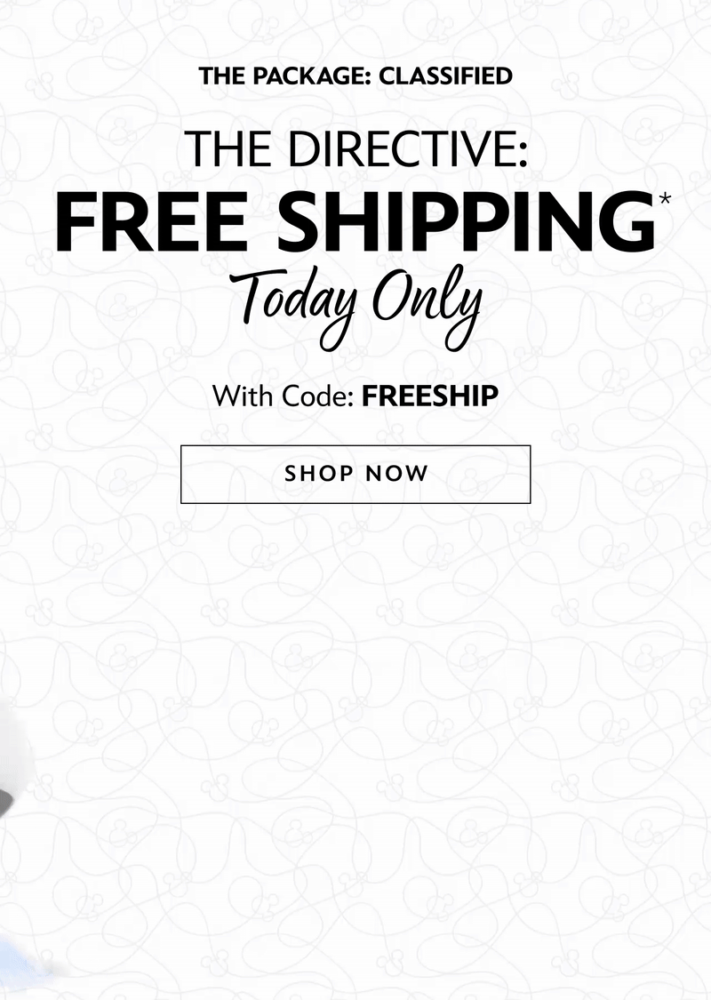 The Package: Classified. The Directive: Free Shipping. Today Only With Code: FREESHIP | Shop Now [cta]