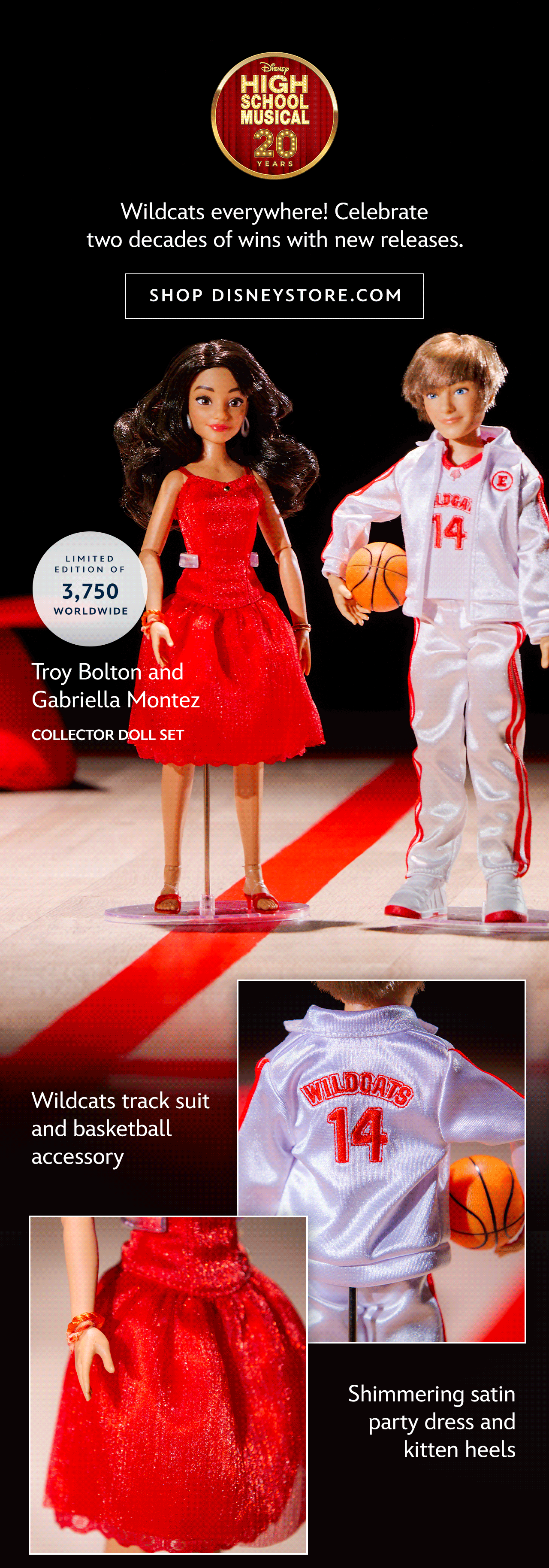 High School Musical Troy and Gabriela dolls