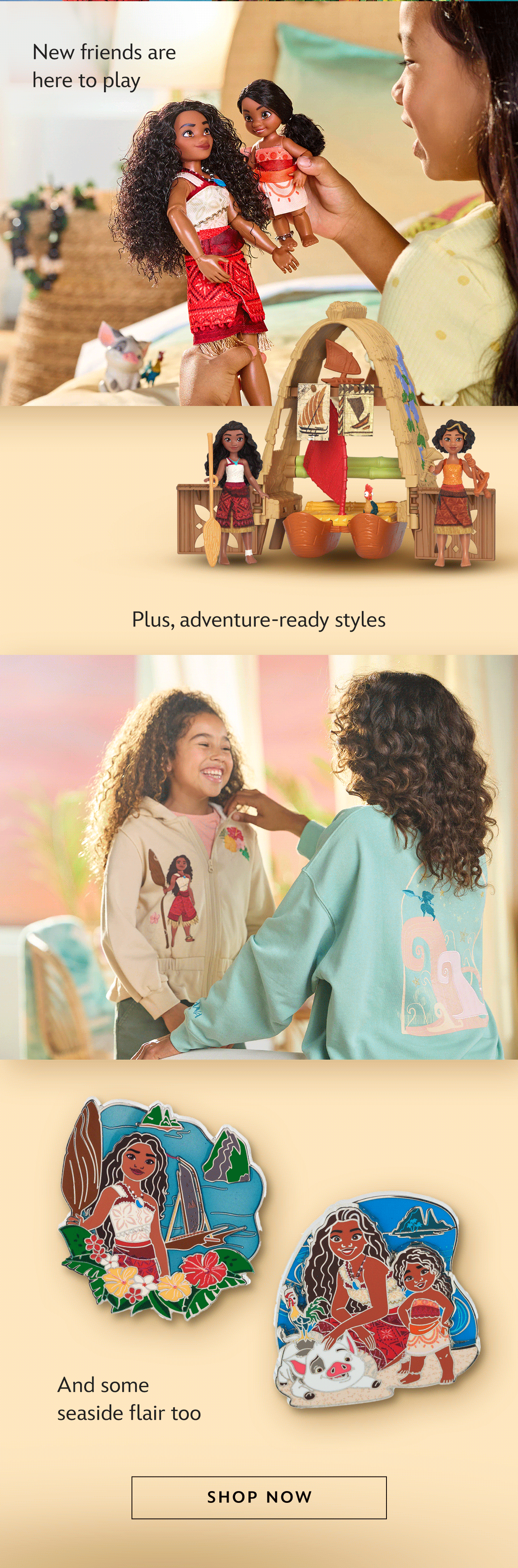 New friends are here to play. Plus, adventure-ready styles. And some seaside flair too.  | Shop Now