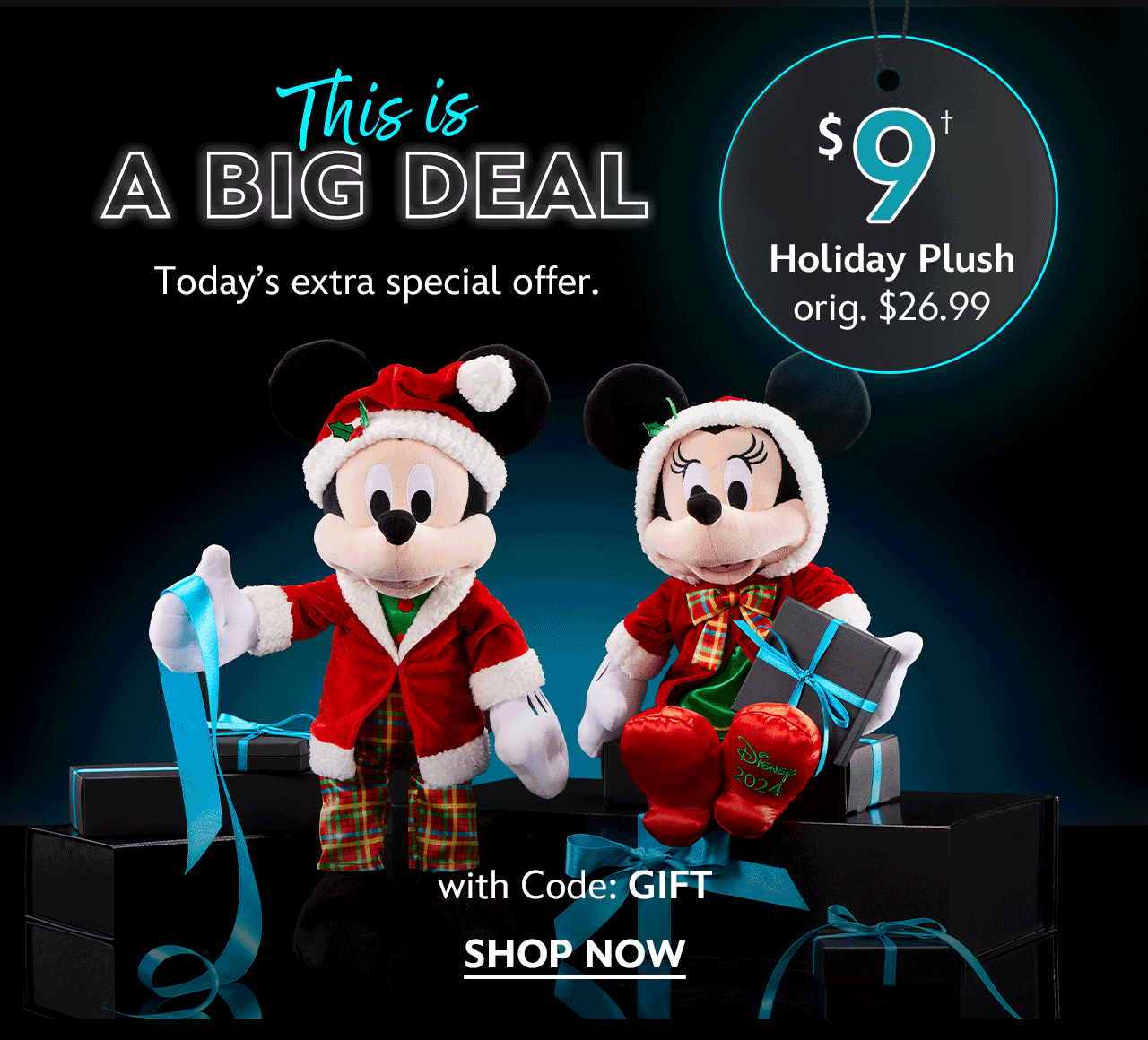 This is a big deal $9 Holiday Plush | Shop Now