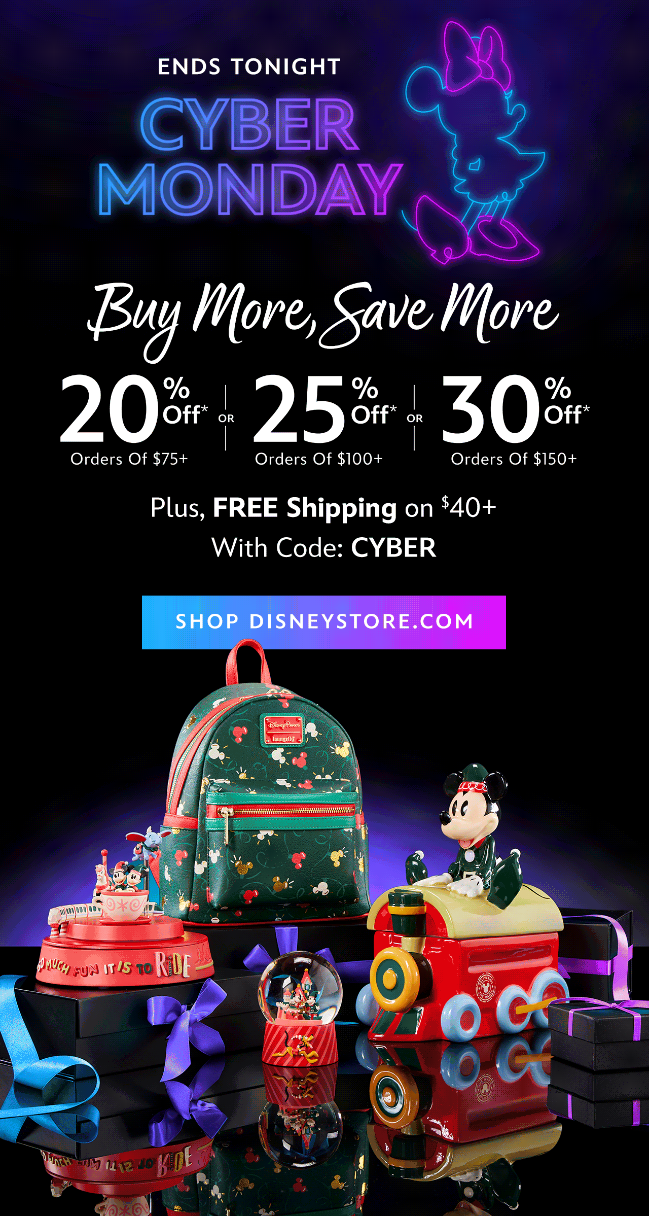 Ends Tonight. CYBER MONDAY Extended. 20% Off Orders of $75+
OR 25% Off Orders of $100+ OR 30% Off Orders of $150+ Plus, Free Shipping on $40+ With Code: CYBER | Shop DINSEYSTORE.COM