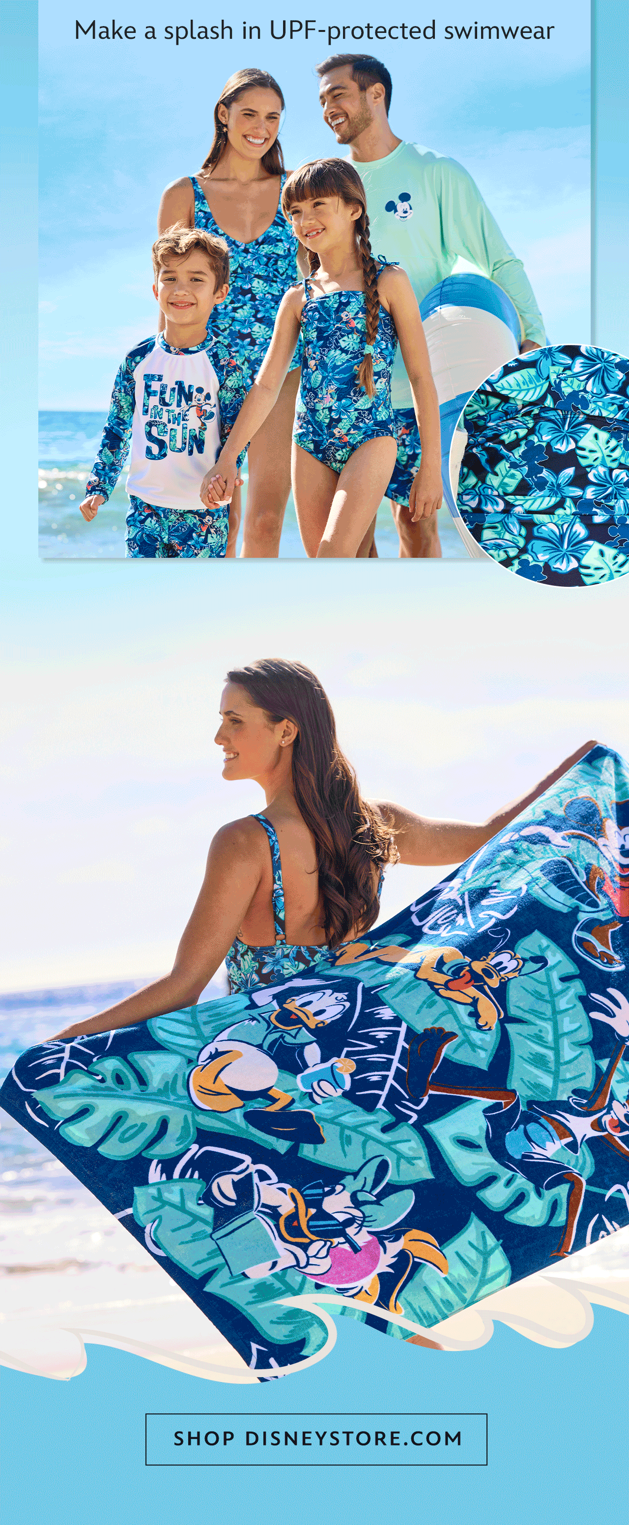 Make a splash in UPF-protected swimwear