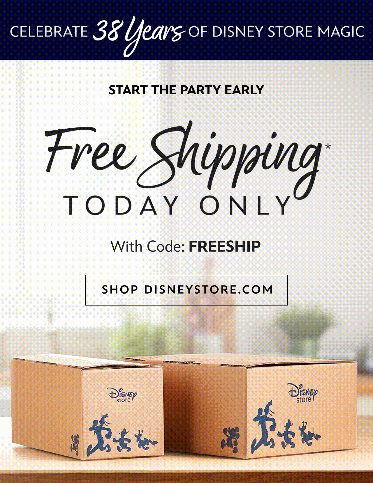 Free Shipping Today Only