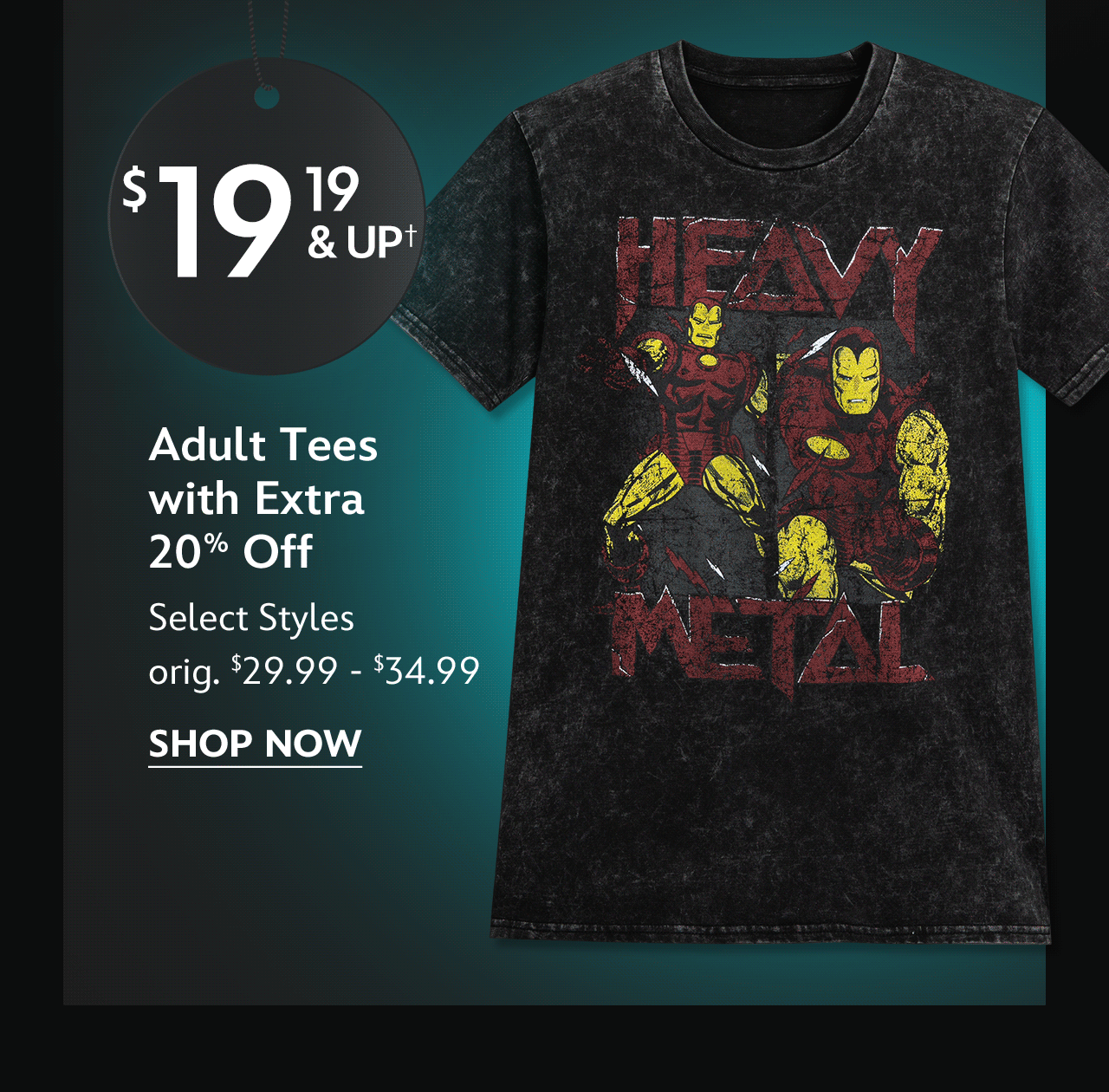 $19.19 & Up Adult Tees with Extra 20% Off | Select Styles | orig. $29.99 - $34.99 | Shop Now