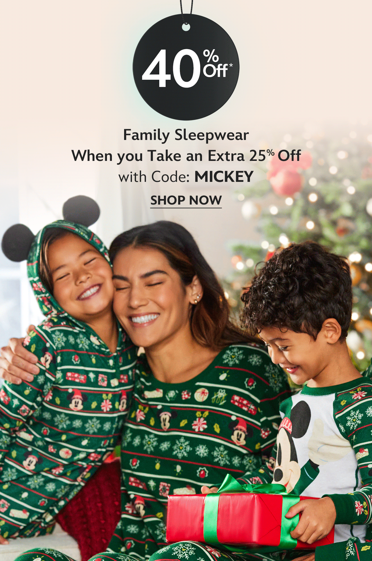 40% Off Family Sleepwear When You Take an Extra 25% Off with Code: MICKEY | Shop Now