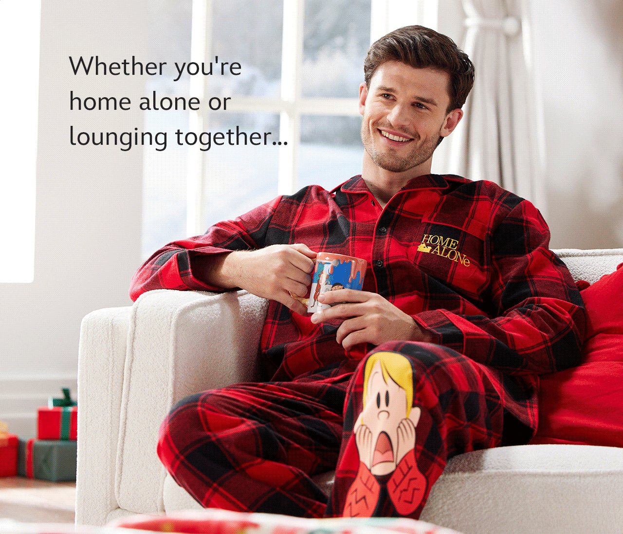 Whether you're home alone or lounging together...