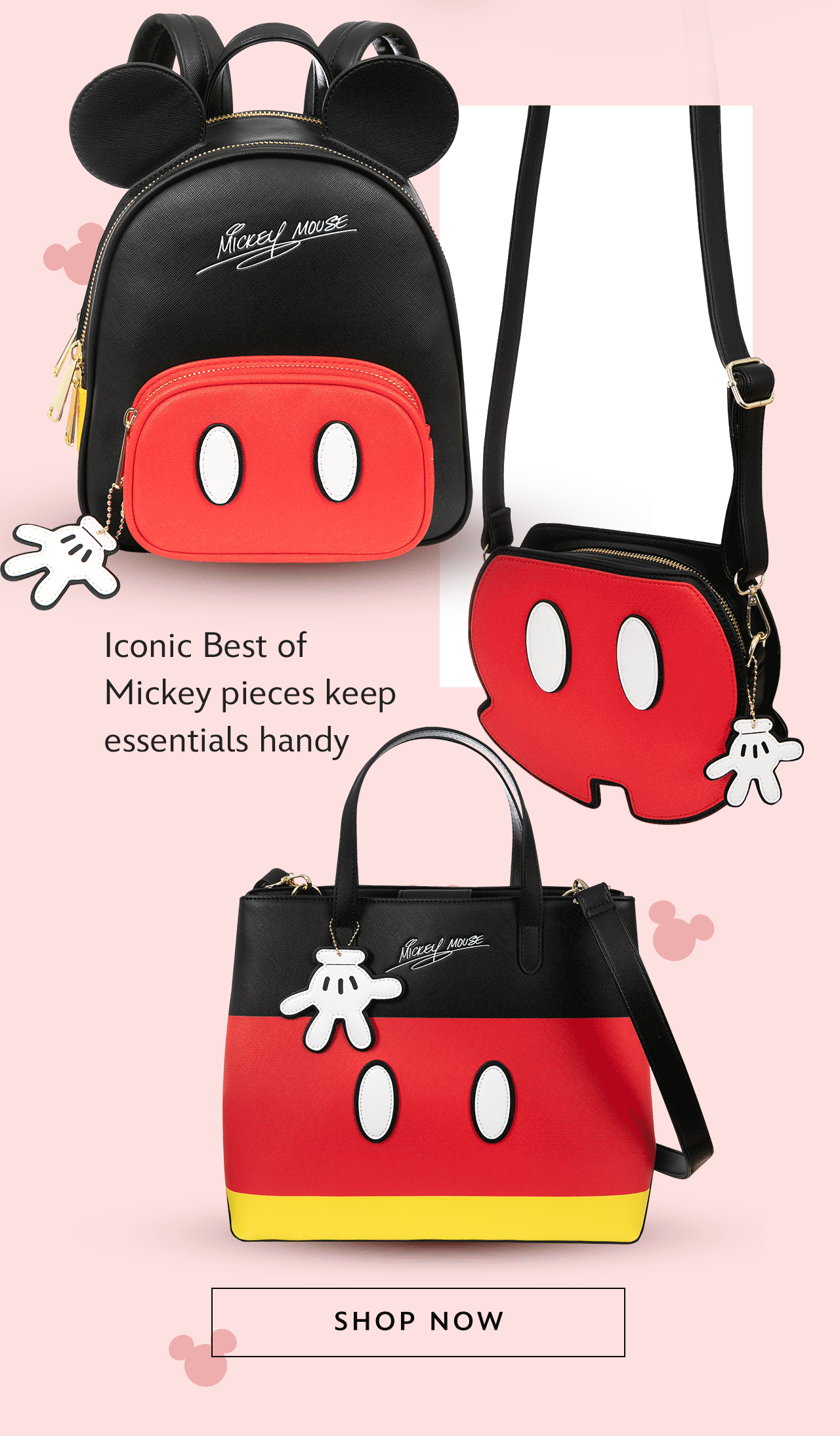 Iconic Best of Mickey pieces keep essentials handy | Shop Now