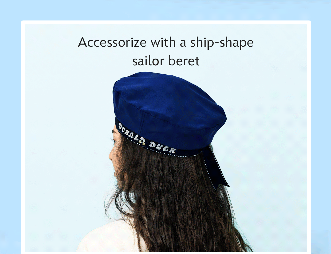Accessorize with a ship-shape sailor beret