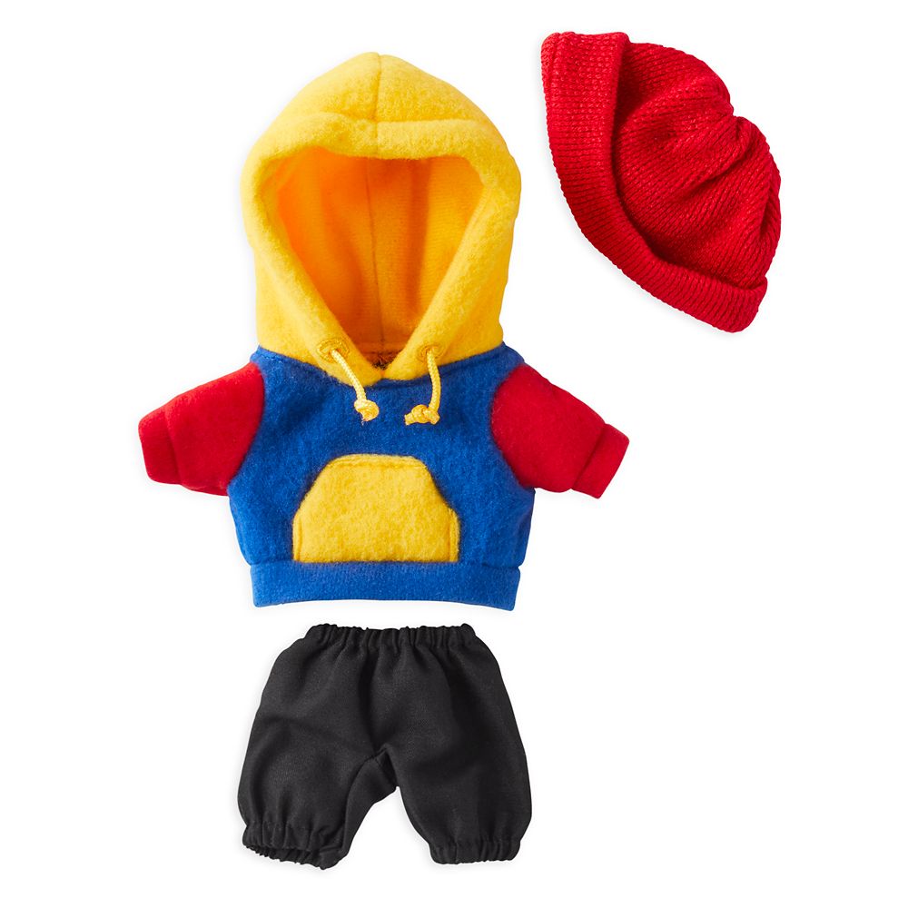 Disney nuiMOs Outfit &ndash; Colorblock Sweatshirt with Red Beanie