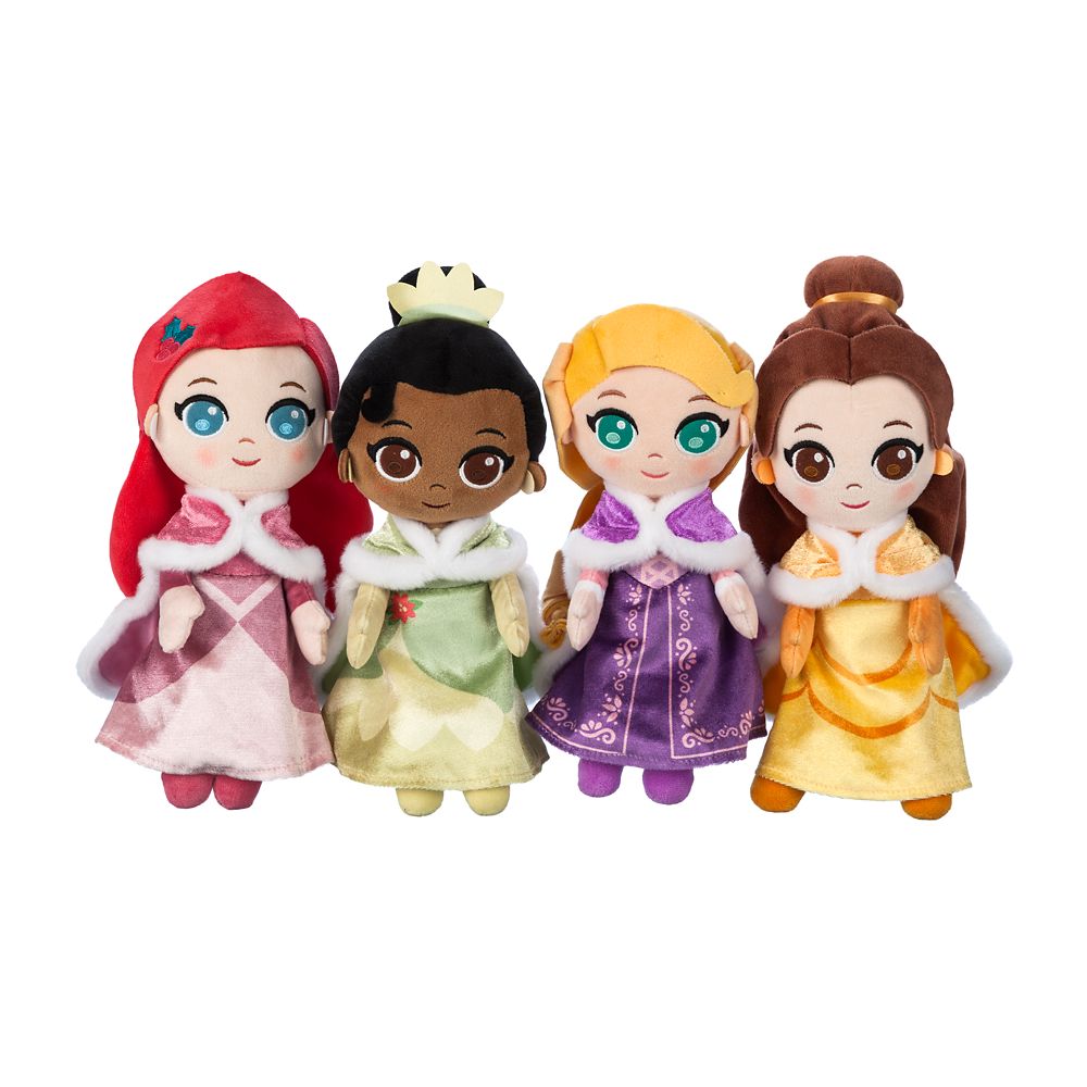 Disney Princess Holiday Soft Doll Set Small 9''-10''