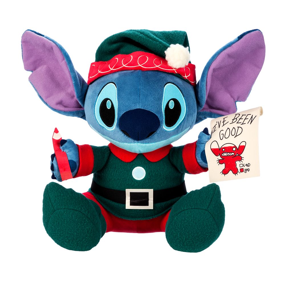 Stitch Holiday Plush Lilo Stitch Medium 13 Disney Store