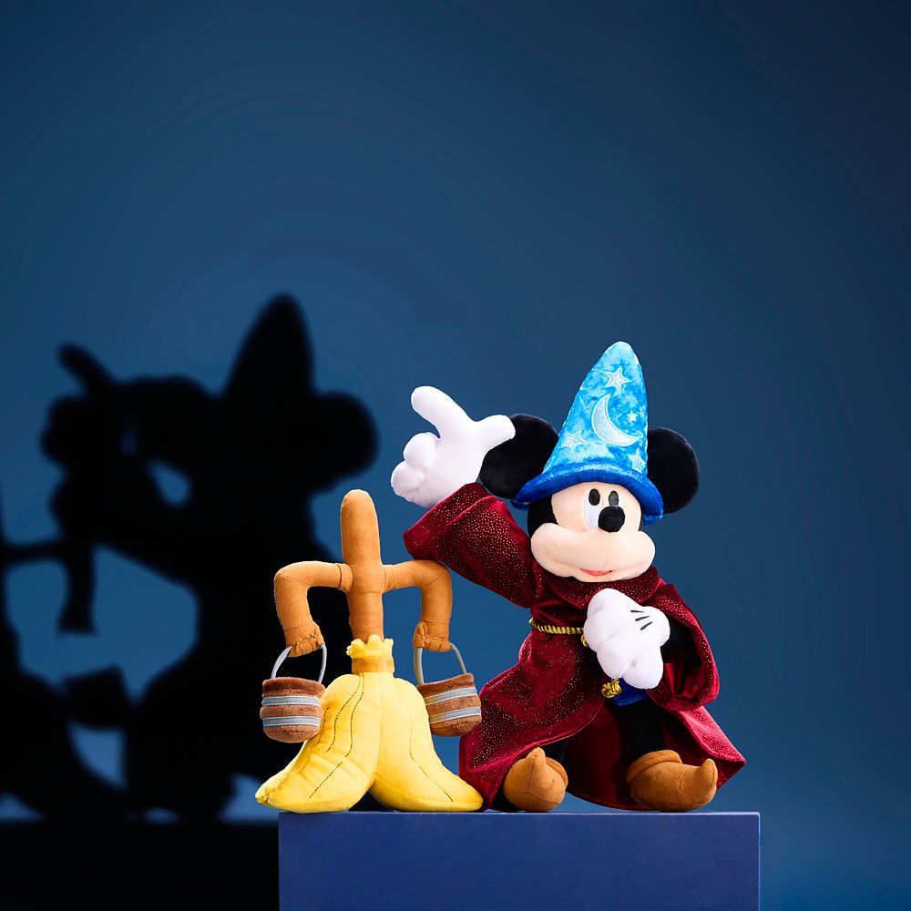 Sorcerer Mickey Mouse and Magic Broom Plush Set &ndash; Fantasia 85th Anniversary