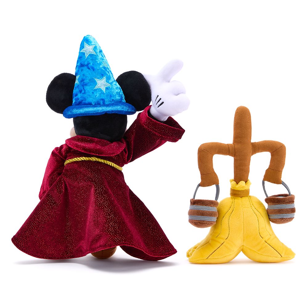 Sorcerer Mickey Mouse and Magic Broom Plush Set &ndash; Fantasia 85th Anniversary