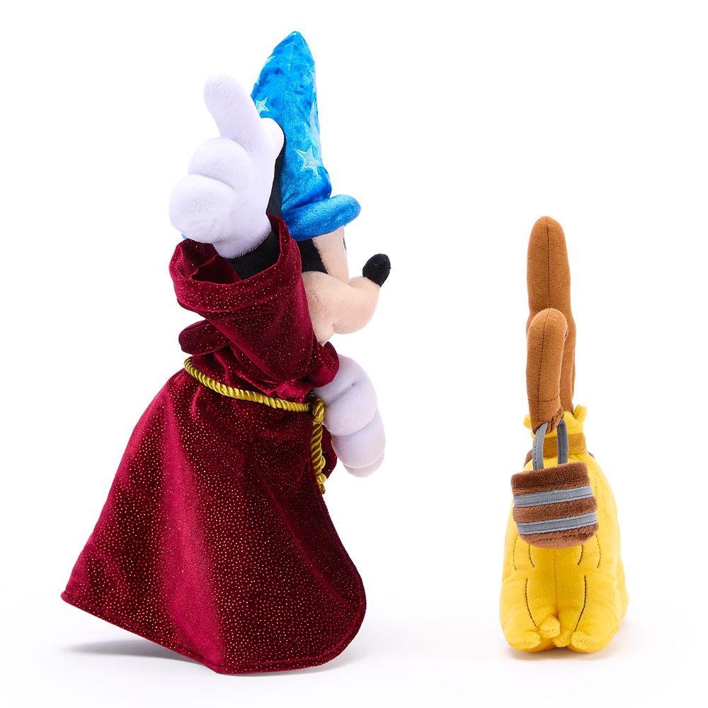 Sorcerer Mickey Mouse and Magic Broom Plush Set &ndash; Fantasia 85th Anniversary