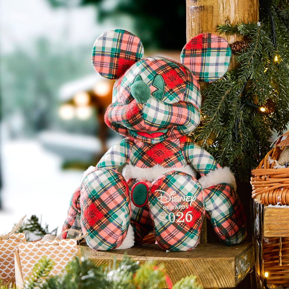 Mickey Mouse Plaid Holiday Plush &ndash; Disney&reg; Visa&reg; Cardmember Exclusive 2026