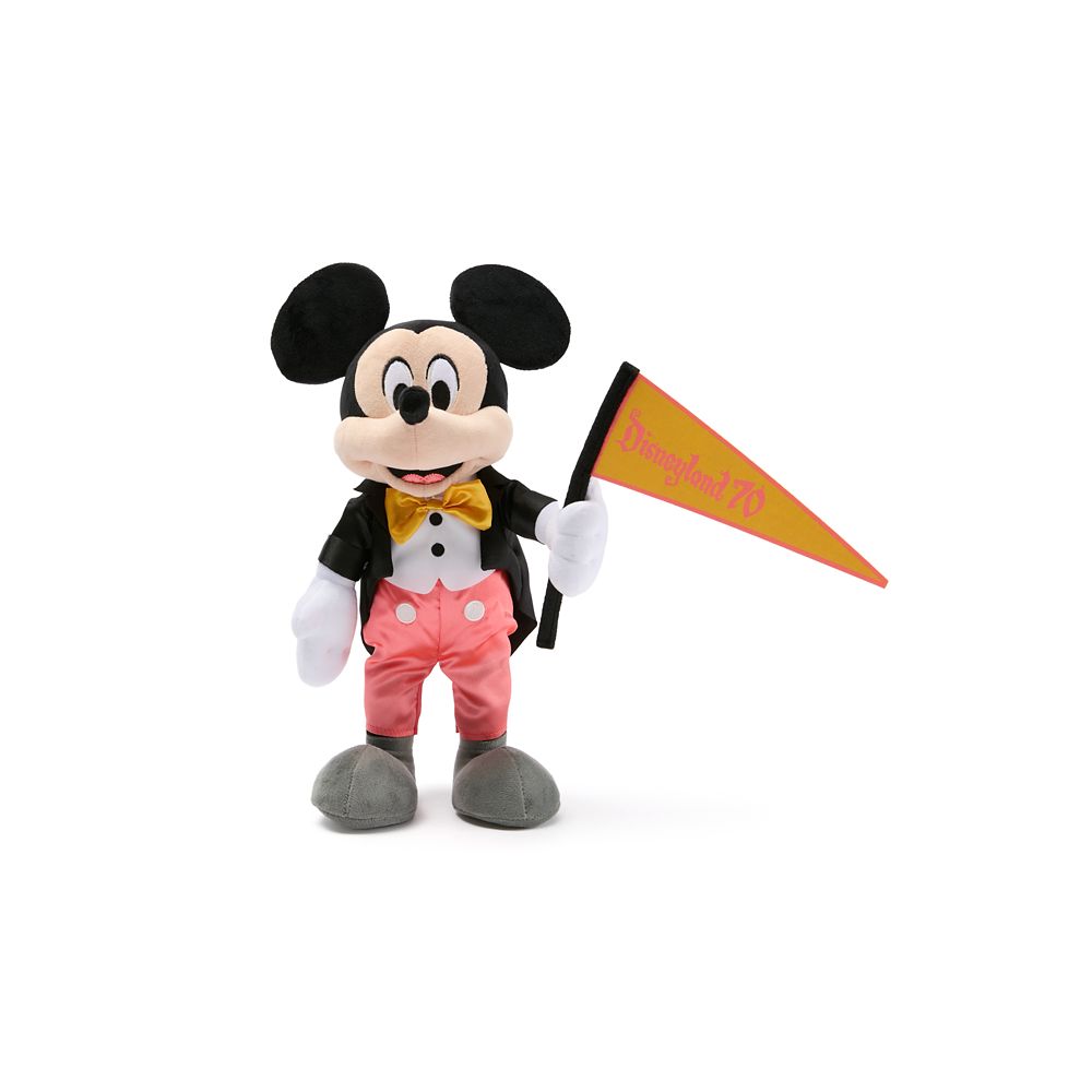 Mickey Mouse Plush  Disneyland 70th Anniversary  Small 14 1/2