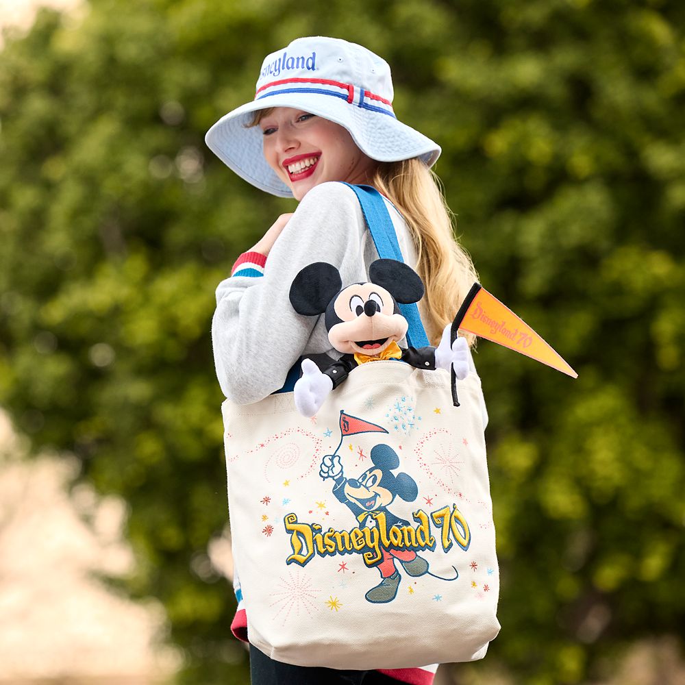 Mickey Mouse Plush &ndash; Disneyland 70th Anniversary &ndash; Small 14 1/2''