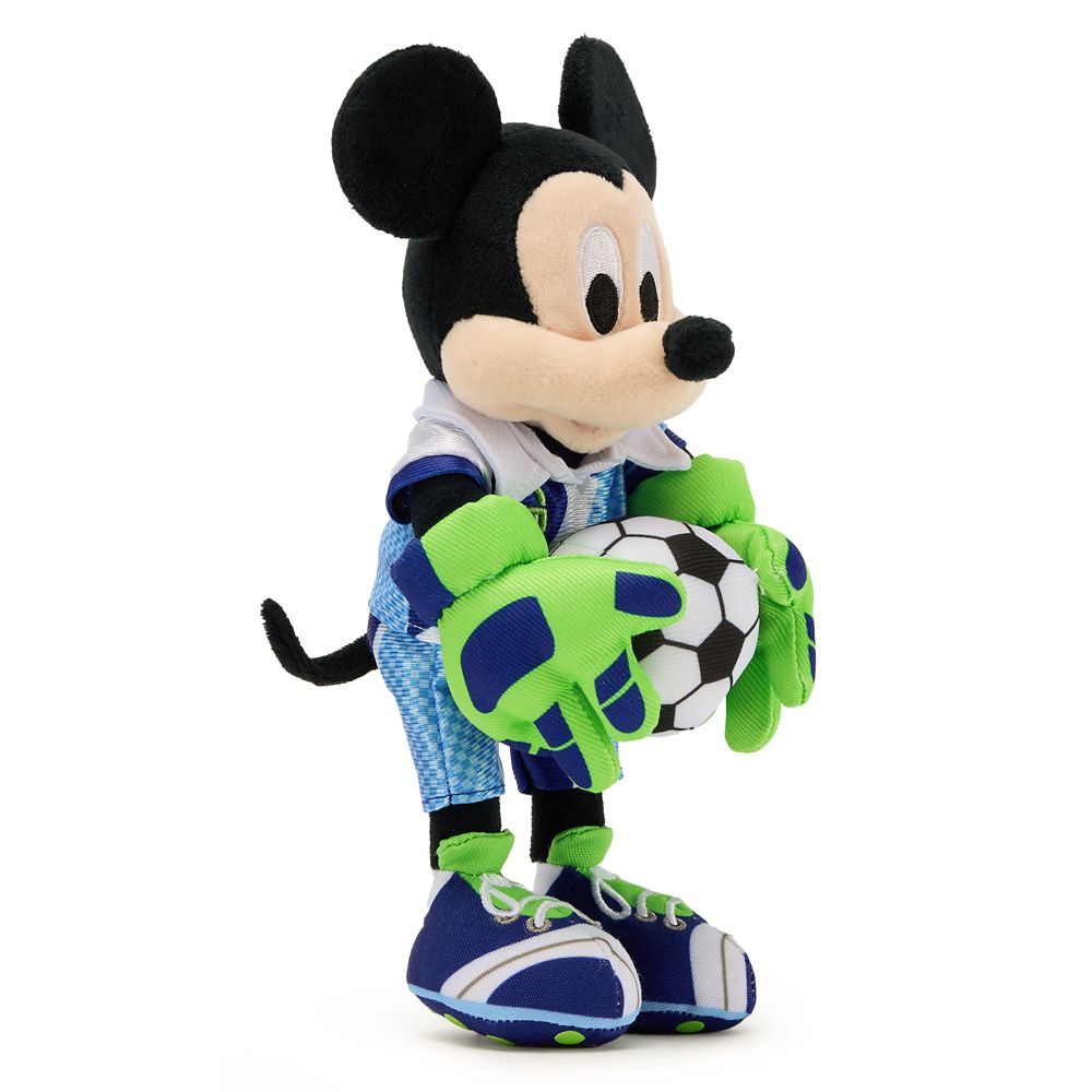 Mickey Mouse Soccer Plush &ndash; Mini Bean Bag 9'' &ndash; Disney Store Europe