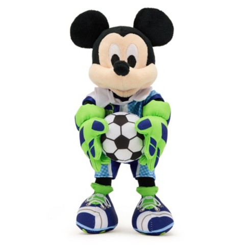 Мягкие игрушки Disney Mickey Mouse Soccer Plush – Mini Bean Bag 9'' – Disney Store Europe