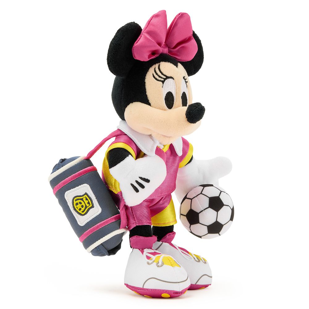 Minnie Mouse Soccer Plush &ndash; Mini Bean Bag 9 1/2'' &ndash; Disney Store Europe