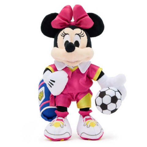 Мягкие игрушки Disney Minnie Mouse Soccer Plush – Mini Bean Bag 9 1/2'' – Disney Store Europe