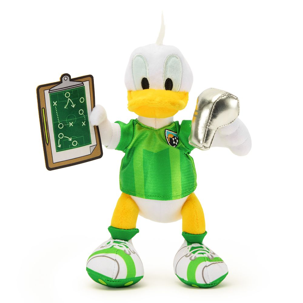 Donald Duck Soccer Plush &ndash; Mini Bean Bag 8'' &ndash; Disney Store Europe