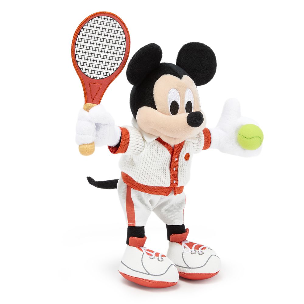 Mickey Mouse Tennis Plush &ndash; Mini Bean Bag 9'' &ndash; Disney Store Europe