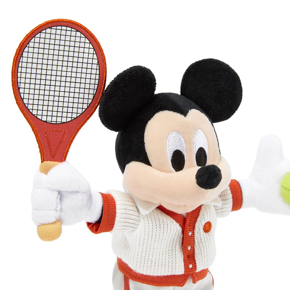 Mickey Mouse Tennis Plush &ndash; Mini Bean Bag 9'' &ndash; Disney Store Europe