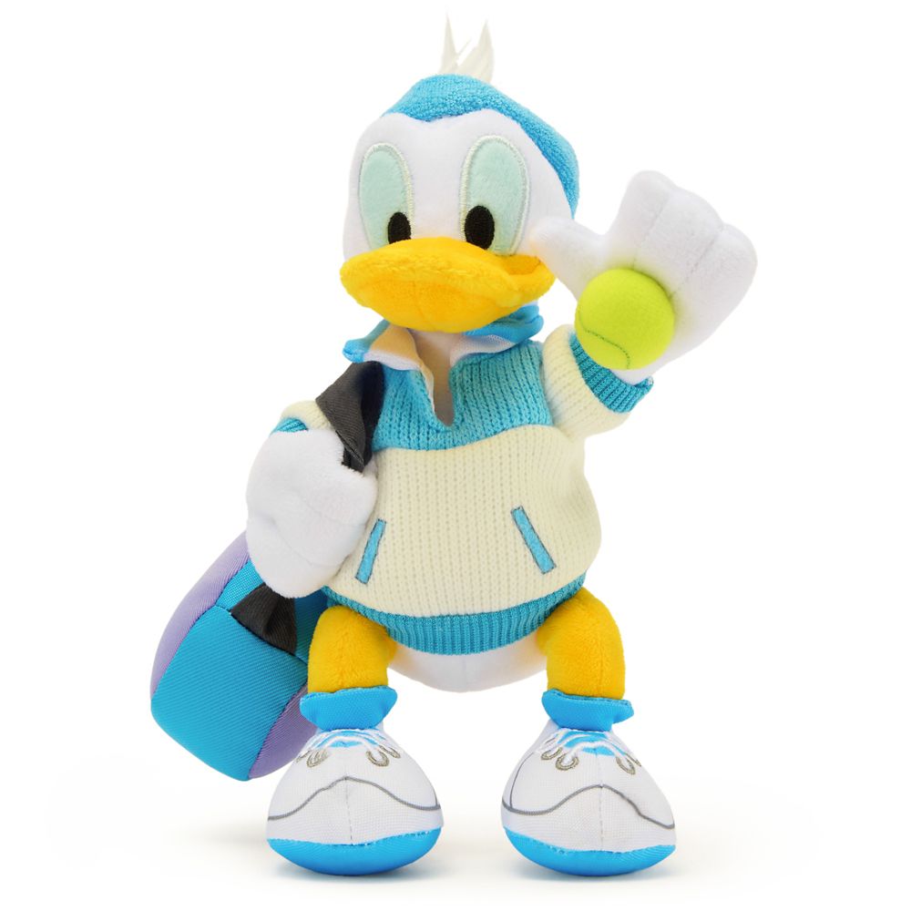 Donald Duck Tennis Plush &ndash; Mini Bean Bag 8'' &ndash; Disney Store Europe