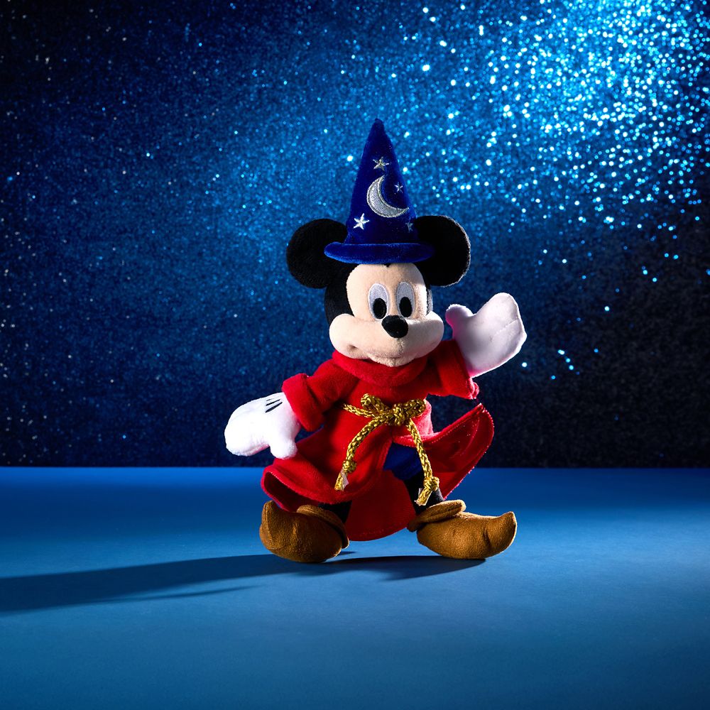 Sorcerer Mickey Mouse Plush &ndash; Fantasia &ndash; Mini Bean Bag &ndash; 11 1/4''