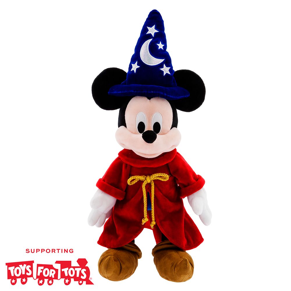 Sorcerer Mickey Mouse Plush  Fantasia  Medium 22  Toys for Tots Donation Item Official shopDisney