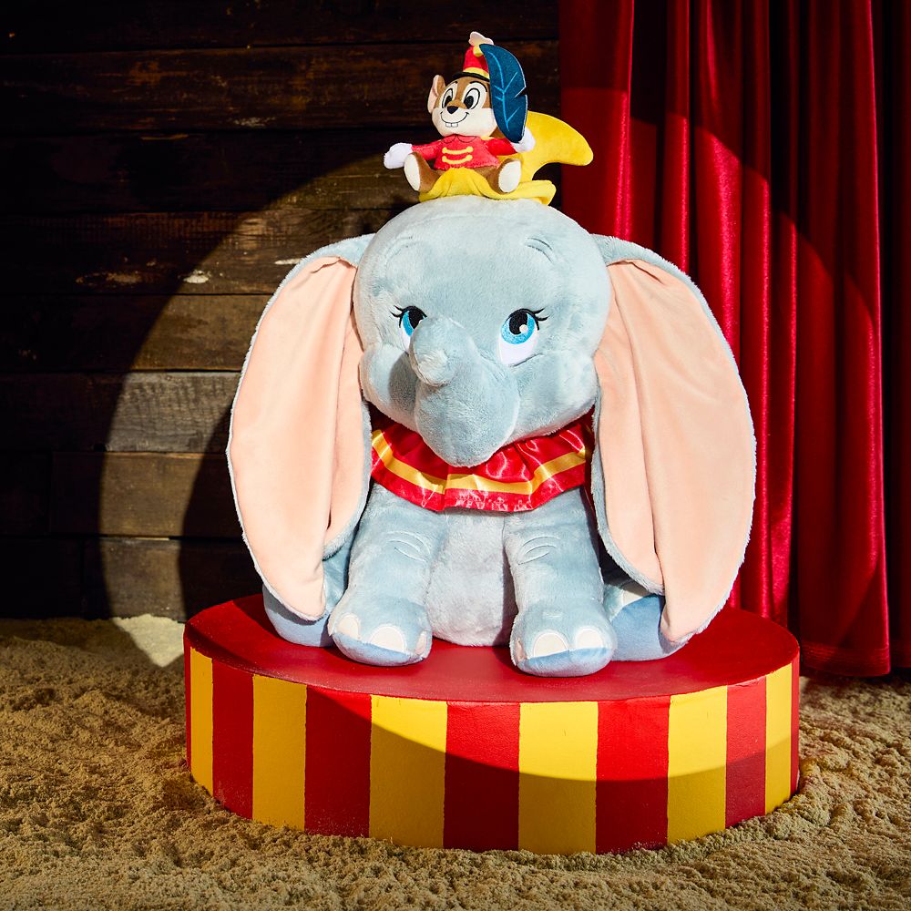 Dumbo and Timothy Mouse Plush &ndash; 85th Anniversary &ndash; Disney Vault &ndash; Large 17'' &ndash; D23: The Ultimate Disney Fan Event
