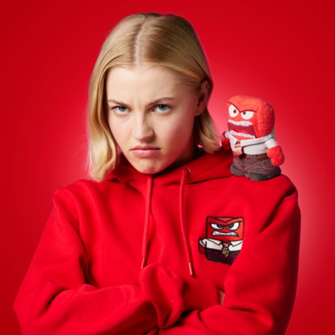 Мягкие игрушки Disney Anger Magnetic Shoulder Plush – Inside Out 2 – Mini 5''