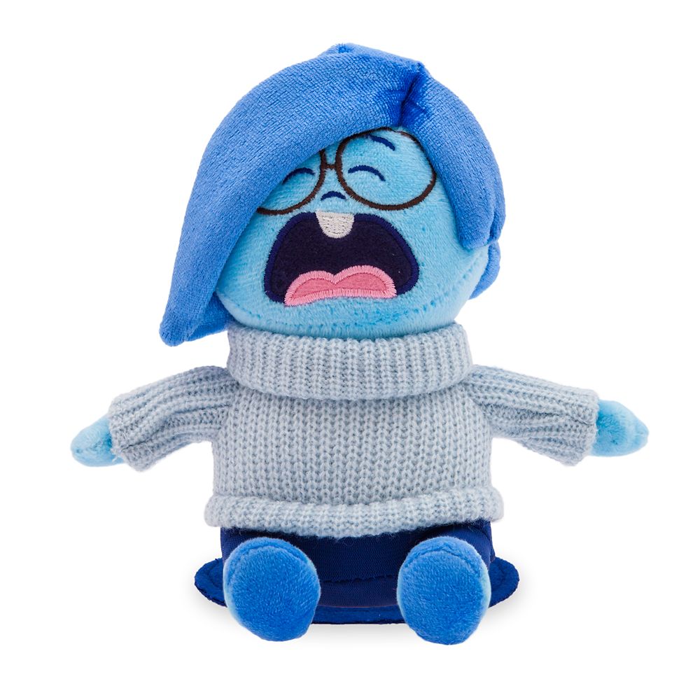 Sadness Magnetic Shoulder Plush &ndash; Inside Out 2 &ndash;&nbsp;Mini 5 1/2''