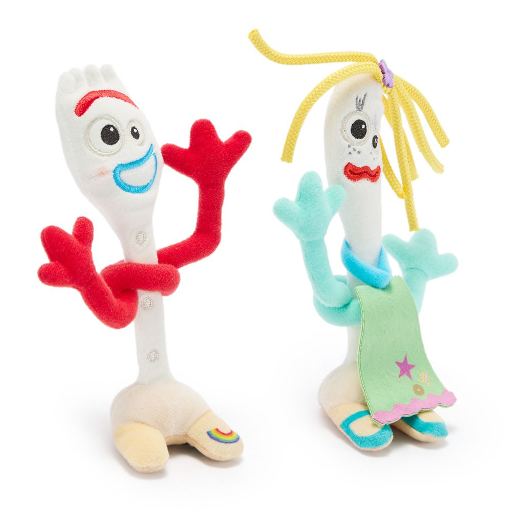 Forky and Karen Beverly Magnetic Shoulder Plush Set &ndash; Toy Story 5 &ndash; Mini 7''