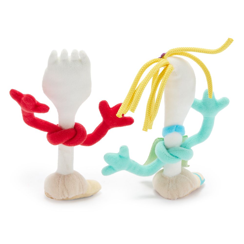 Forky and Karen Beverly Magnetic Shoulder Plush Set &ndash; Toy Story 5 &ndash; Mini 7''