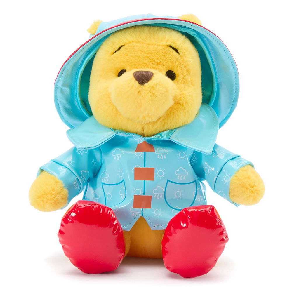 Winnie the Pooh in Rainwear Plush &ndash;&nbsp;7'' &ndash; Disney Store Europe &ndash; Exclusive