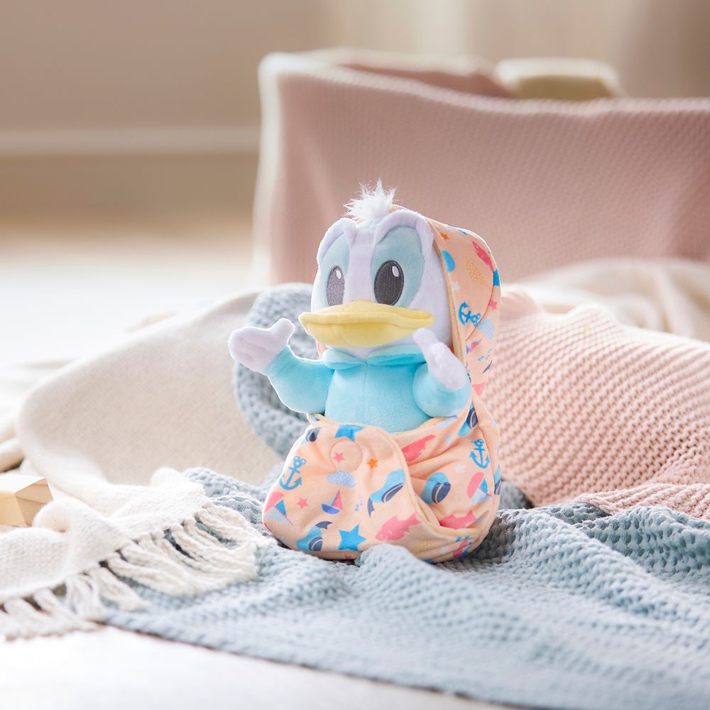 Donald Duck Plush with Blanket Pouch &ndash; Disney Babies &ndash; 11'' &ndash; Disney Store Japan
