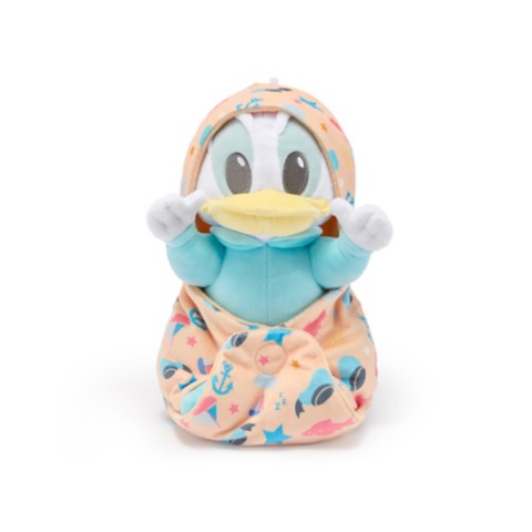Детские мягкие игрушки Disney Donald Duck Plush with Blanket Pouch – Disney Babies – 11'' – Disney Store Japan