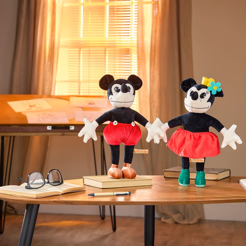 Mickey and Minnie Mouse Collectible Replica Plush Dolls Set Inspired by Charlotte Clark &ndash; 13'' &ndash; Limited Release