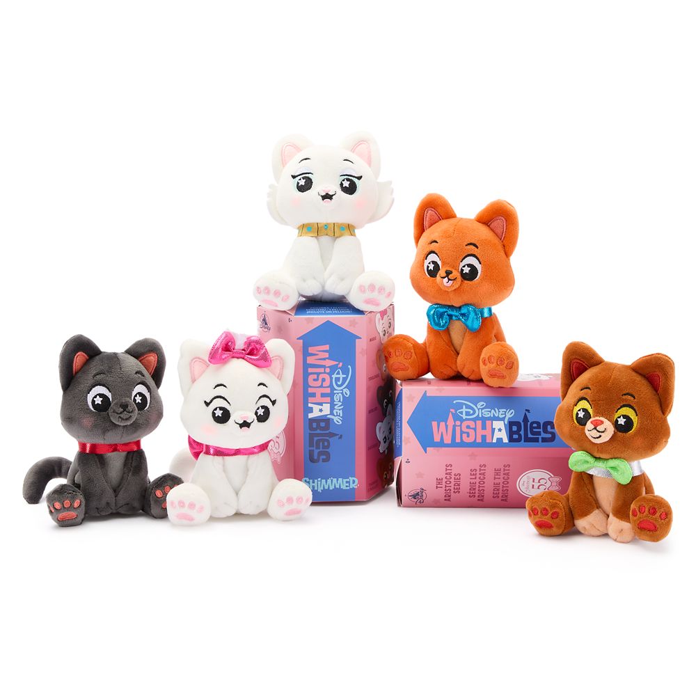 Disney Wishables Shimmer Mystery Plush Blind Pack &ndash; The Aristocats 55th Anniversary &ndash; 5'' &ndash; Limited Release