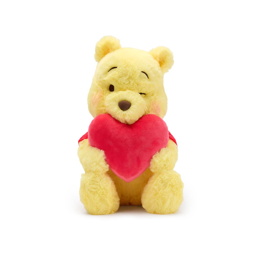 Winnie the Pooh with Heart Plush – 13'' – Disney Store Japan