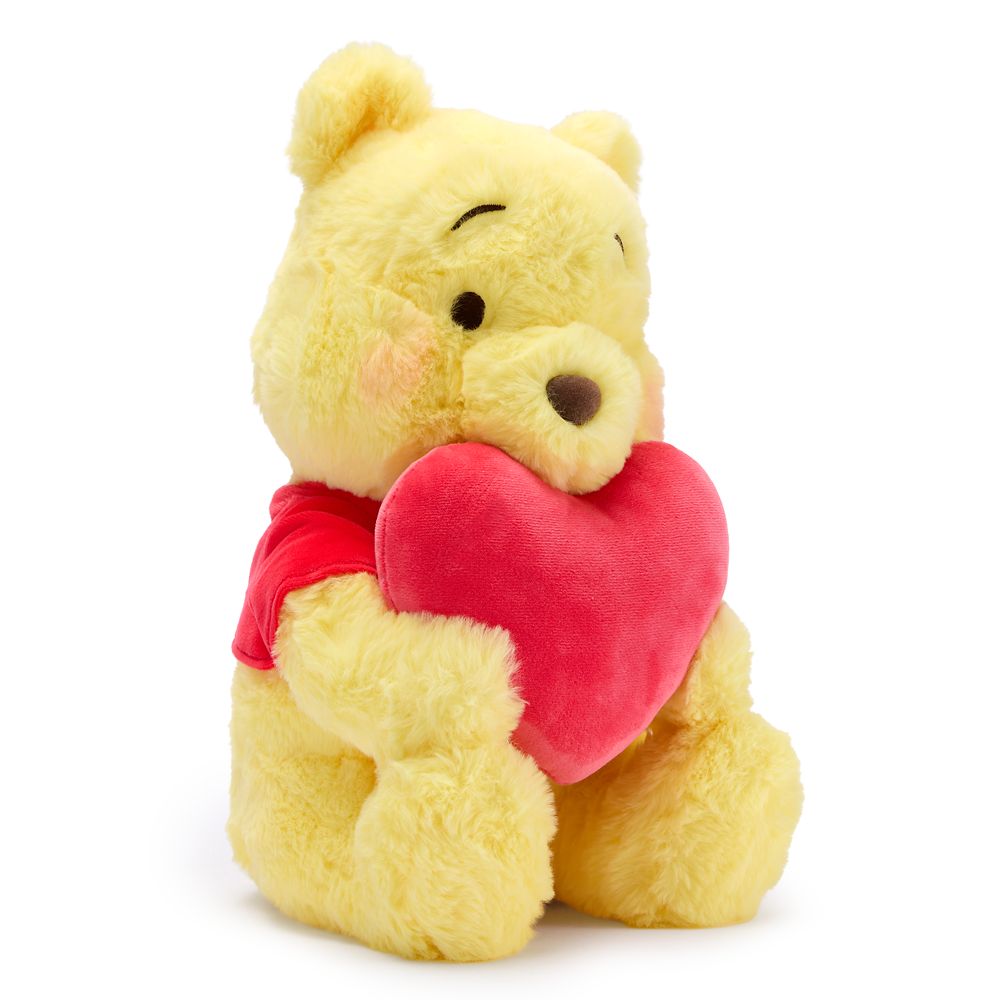 Winnie the Pooh with Heart Plush &ndash; 13'' &ndash; Disney Store Japan