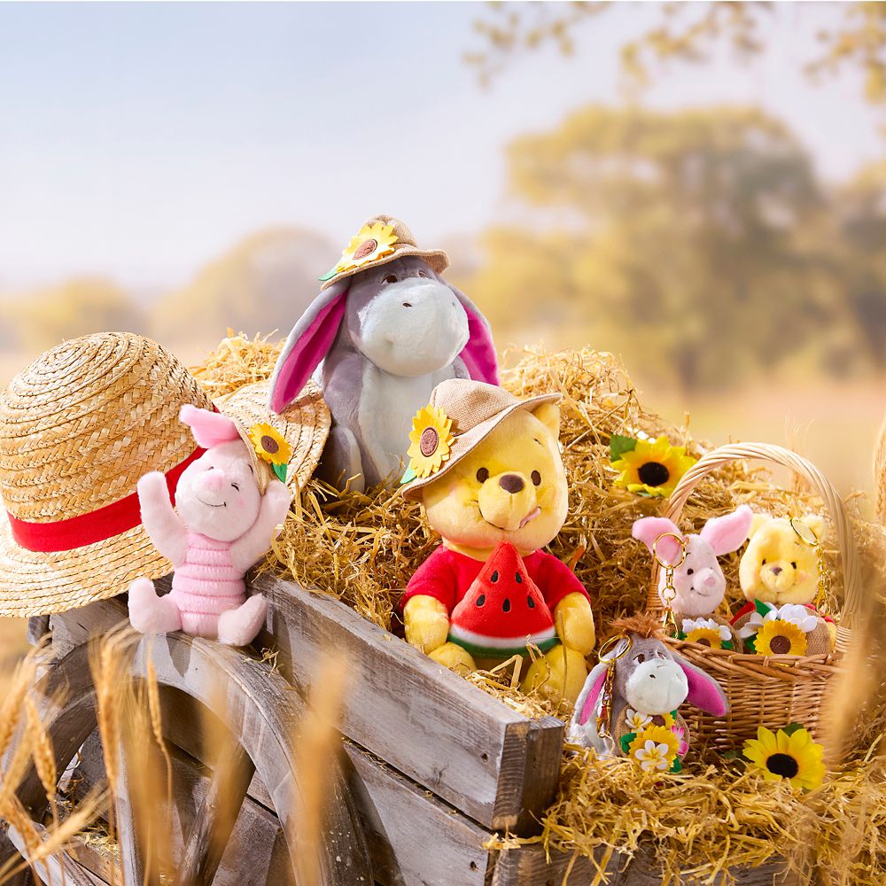 Piglet Summertime Plush - Winnie the Pooh - 8'' - Disney Store Japan