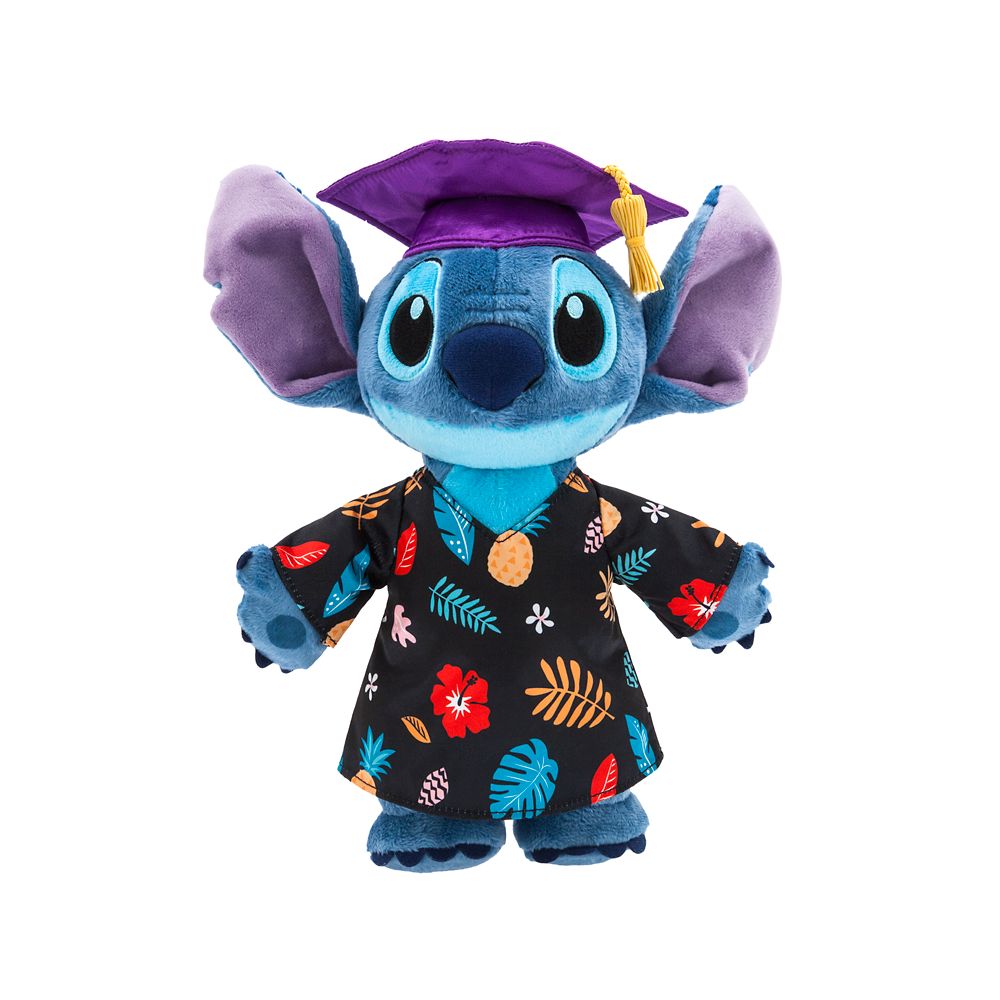 Stitch Graduation Plush 2024 Lilo & Stitch Small 12 1/2'' Disney
