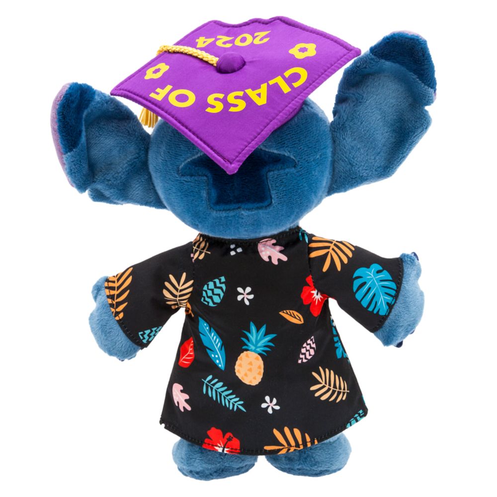 Stitch Graduation Plush 2024 Lilo & Stitch Small 12 1/2'' Disney