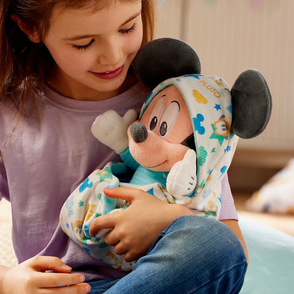 Mickey Mouse Plush in Swaddle Disney Babies Small 11 1/2''