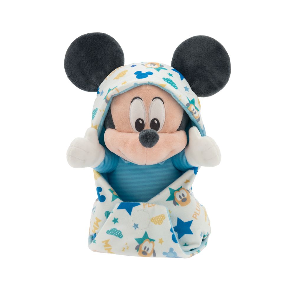 Mickey Mouse Plush in Swaddle &ndash; Disney Babies &ndash; Small 11 1/2''