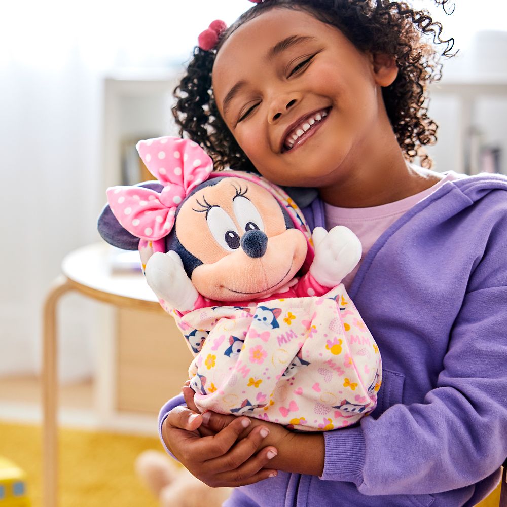 Minnie Mouse Plush in Swaddle &ndash; Disney Babies &ndash; Small 11''